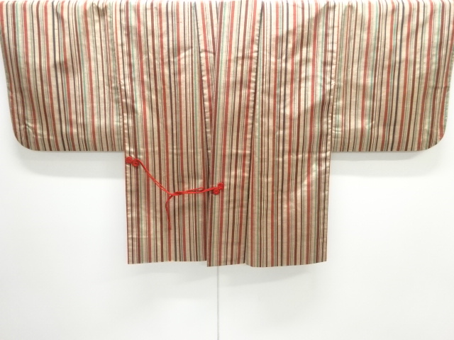 JAPANESE DOCHUGI COAT / TSUMUGI / WOVEN STRIPE